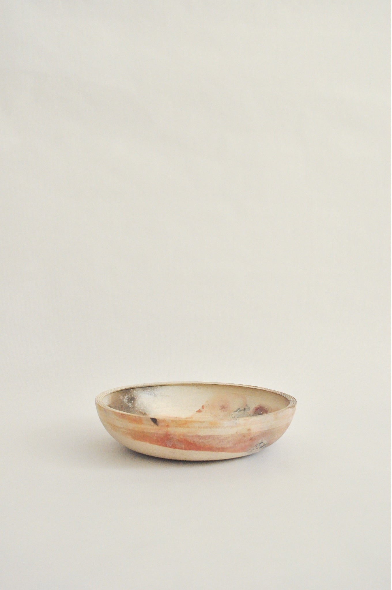 wheel-thrown, pit fired dish