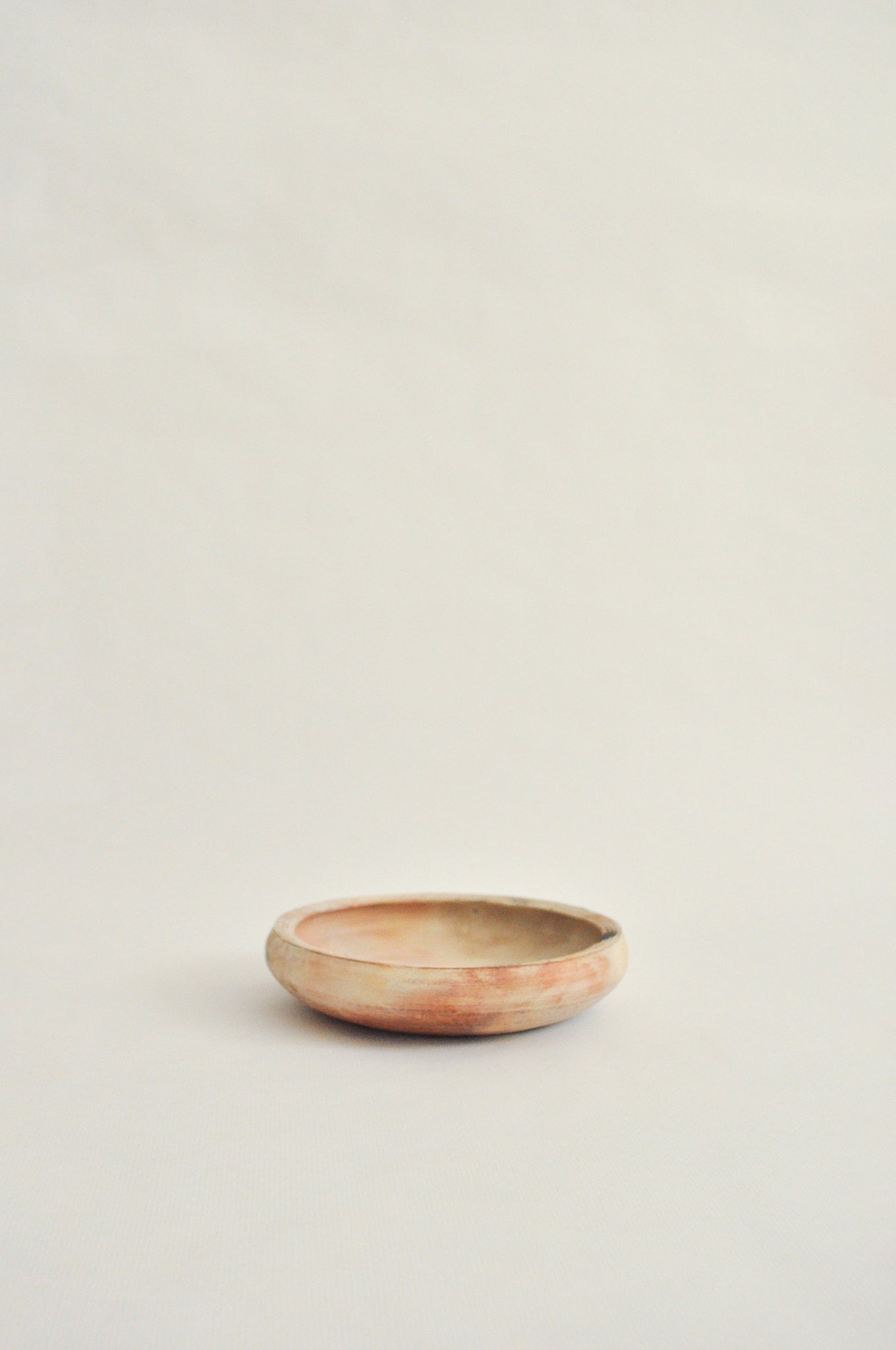 wheel-thrown, pit fired dish