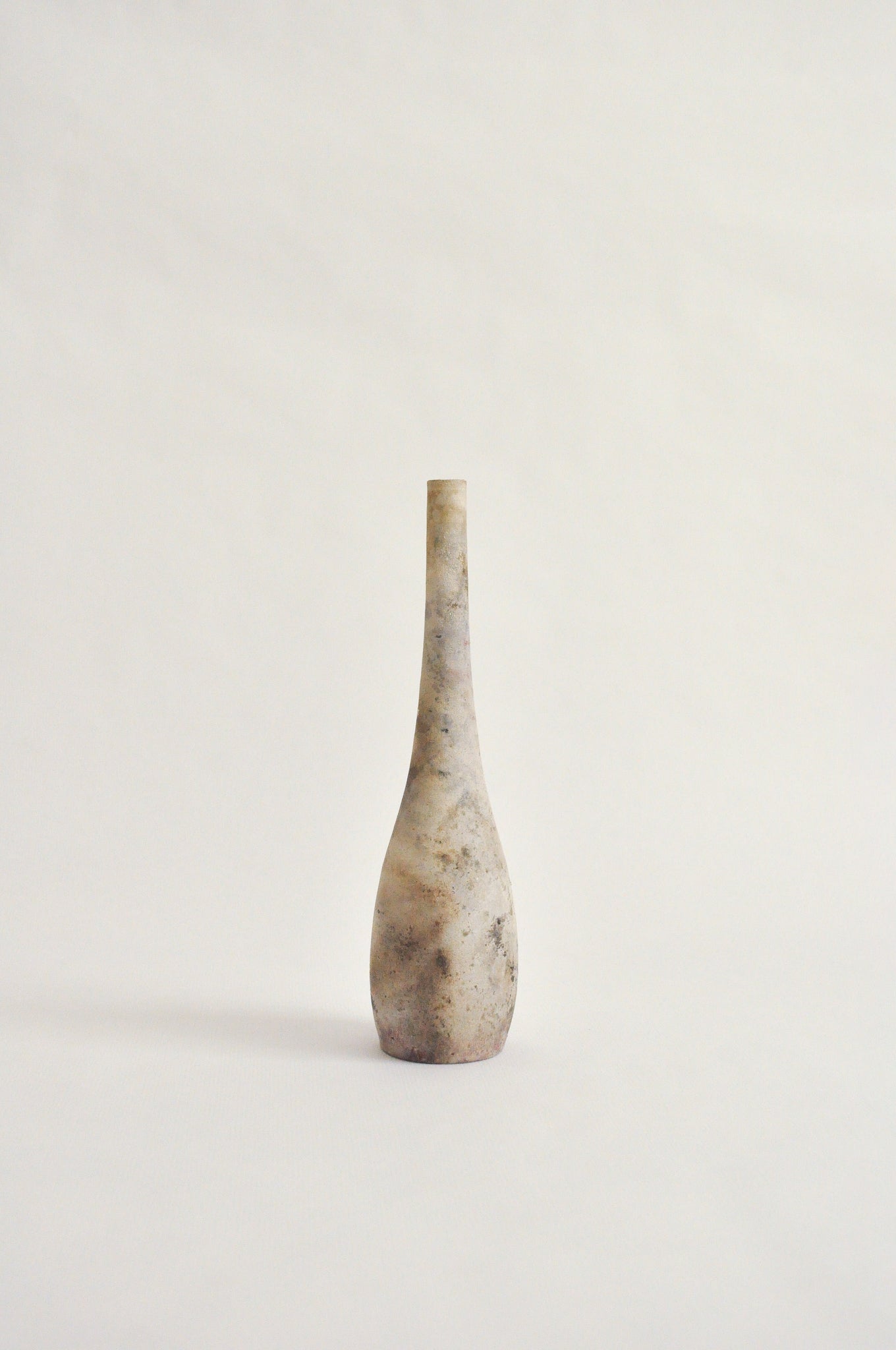 wheel-thrown, pit fired vase