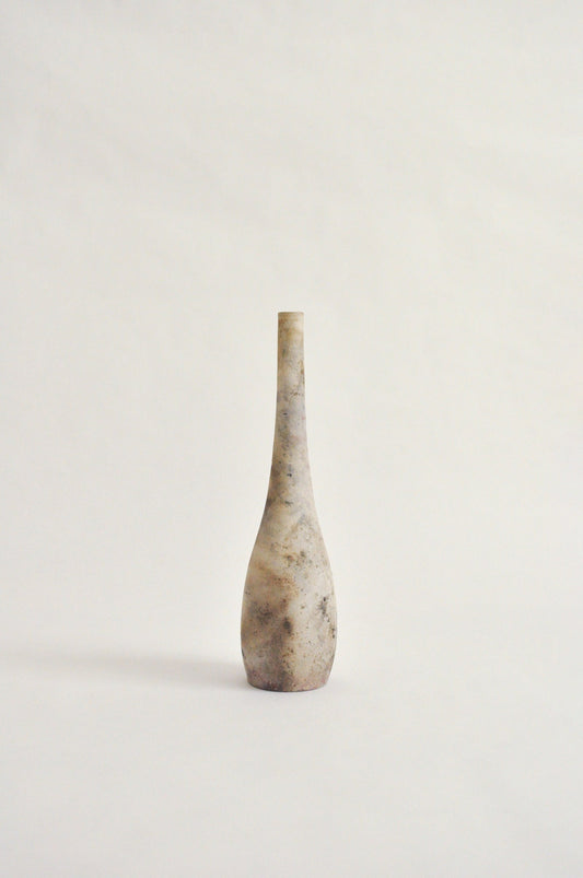 wheel-thrown, pit fired vase