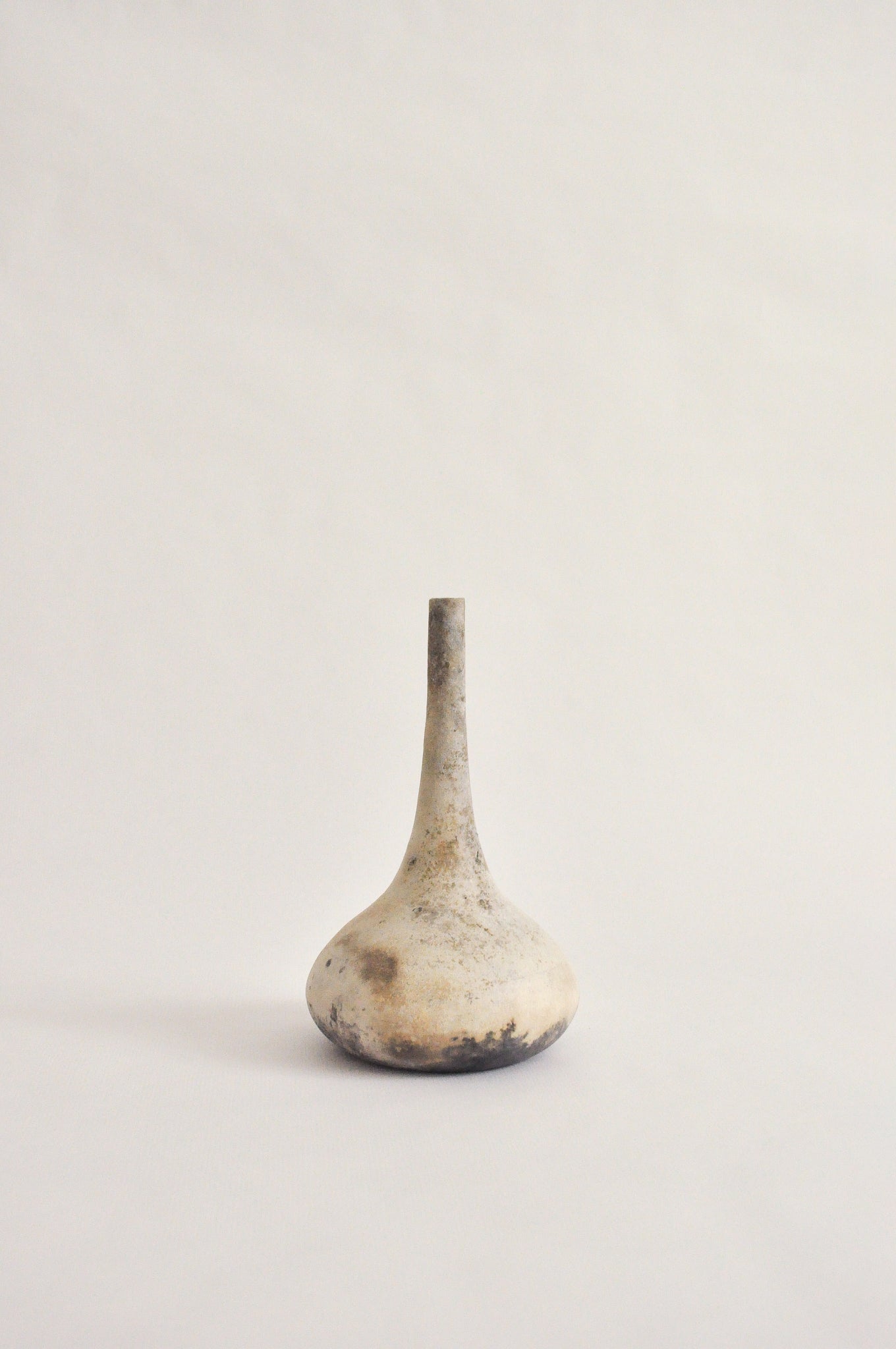 wheel-thrown, pit fired vase
