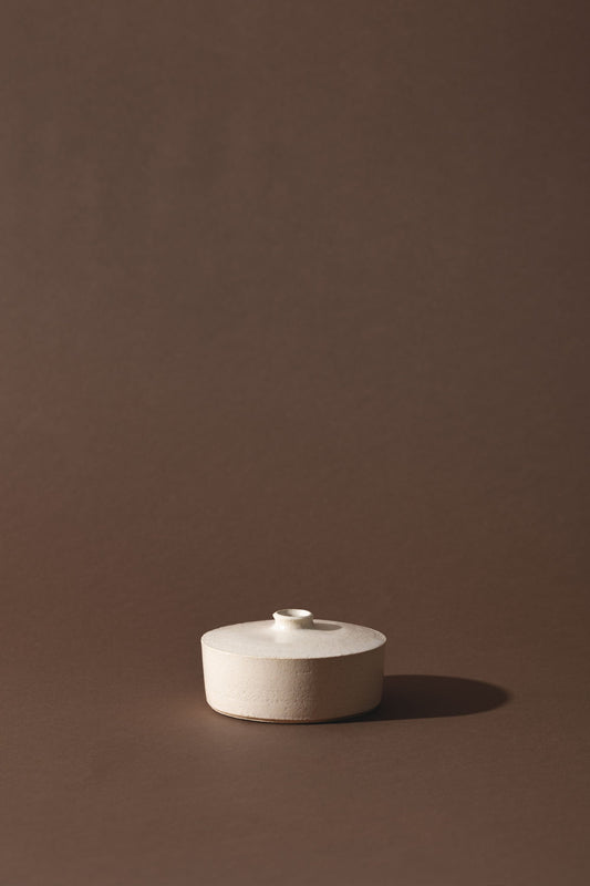 wheel thrown single stem vase