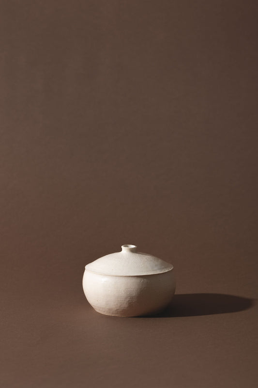 wheel thrown single stem vase